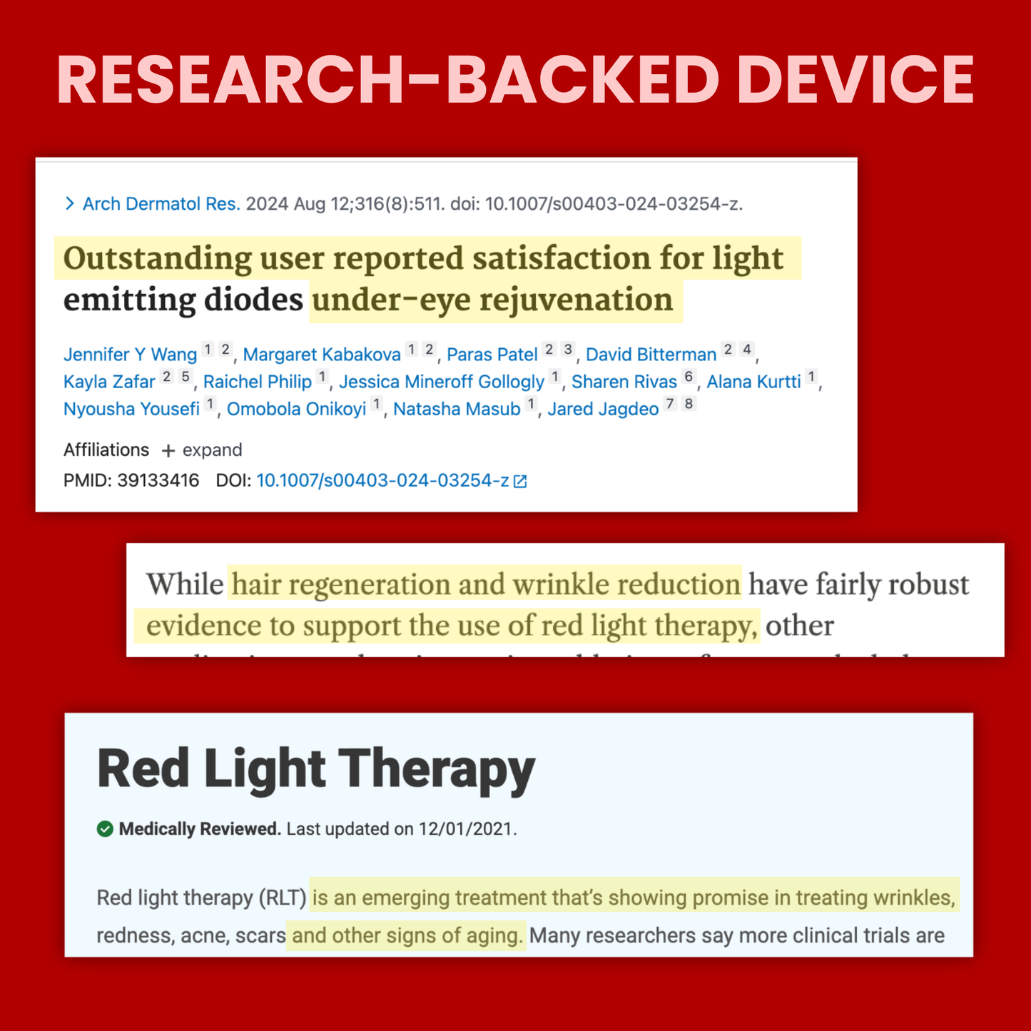Radiance Redlight + Microcurrent Lenses